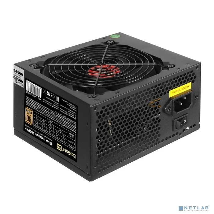 Exegate EX292157RUS-OEM-S Блок питания 1000W ExeGate 80 PLUS® Bronze 1000PPH-OEM (ATX, APFC, SC, КПД 89% (80 PLUS Bronze), 12cm fan, 24pin, 2x(4+4)pin, 6xPCI-E, 8xSATA, 4xIDE, Box, black, кабель 220V
