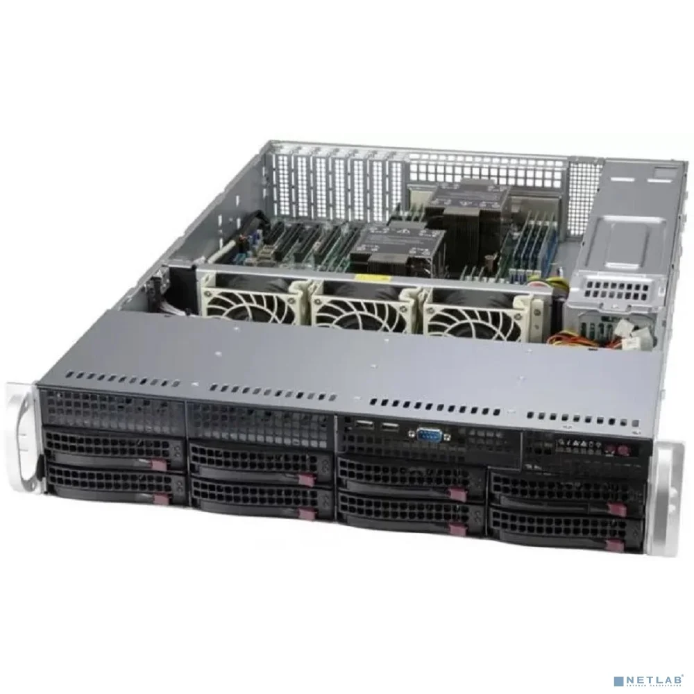 Сервер в сборе / SYS-620P-TRT (bundle1) / SYS-620P-TRT (bundle1): 2U / 1x Xeon Silver 4310 / 1x DDR4 32GB 1.2V 3200 / 1x SSD 240GB SATA, 2.5"/ 2x 1200W Power