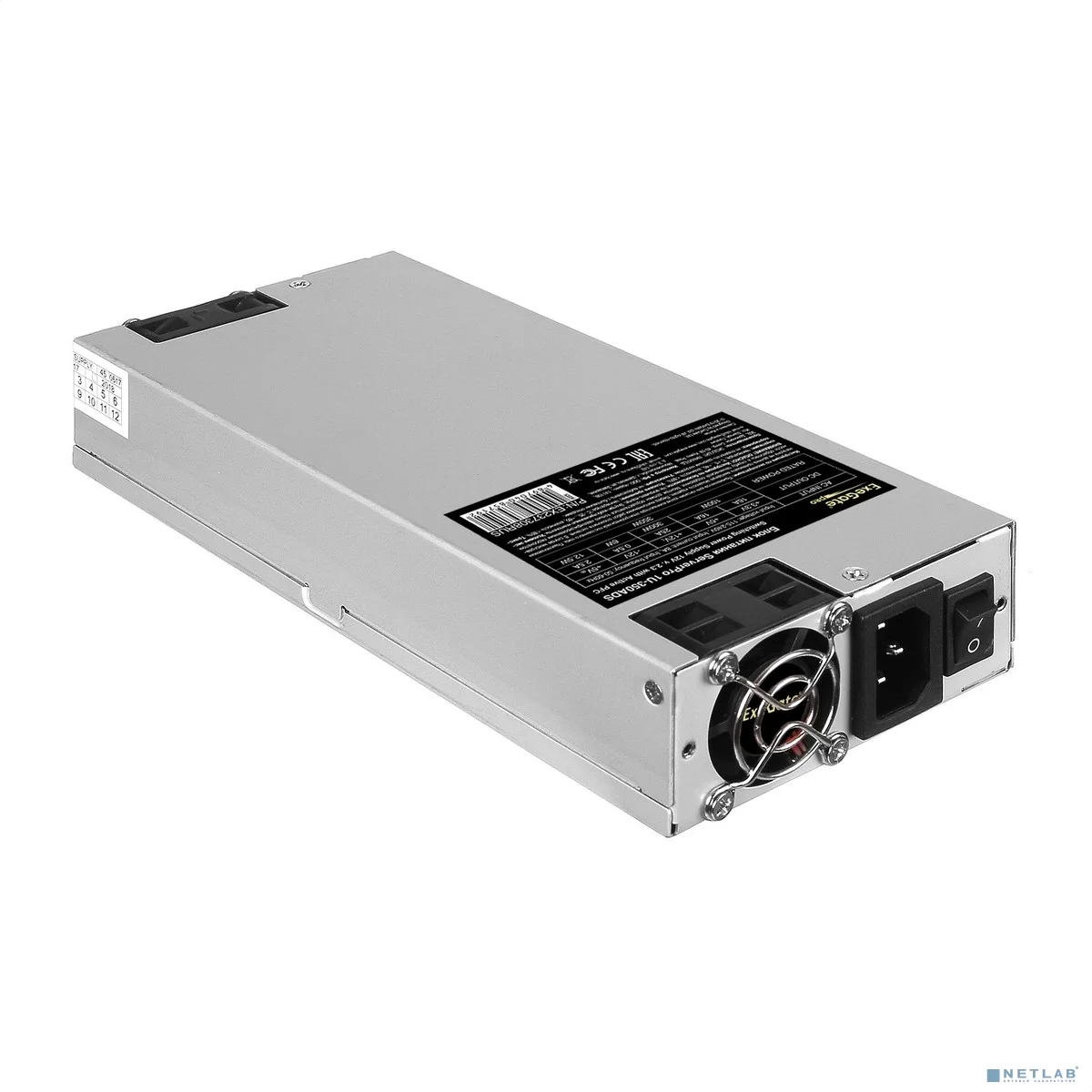 Exegate EX237308RUS Серверный БП 350W <ServerPRO-1U-350ADS> APFC, унив. для 1U, 24pin,2x(4+4)pin,3xSATA,3xIDE