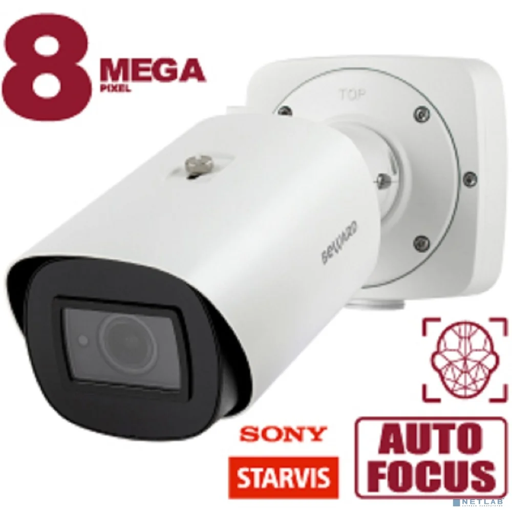 BEWARD SV5018RBZ Уличная IP-Камера 8 Мп, 1/1.8'' КМОП Sony Starvis, 2xWDR до 120 дБ, 3 потока Н.265/Н.264 HP/MJPEG, 30к/с (все разрешения), 3840x2160, моторизованный объектив 3.6-10 мм