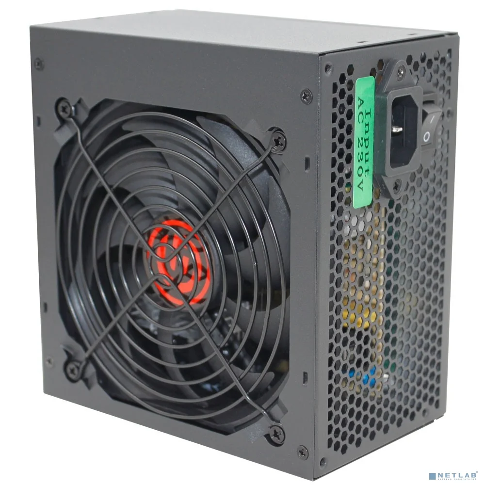 Ginzzu CB450 12CM black,24+4p,PCI-E, 3*SATA, 2*IDE,оплетка MB, кабель питания