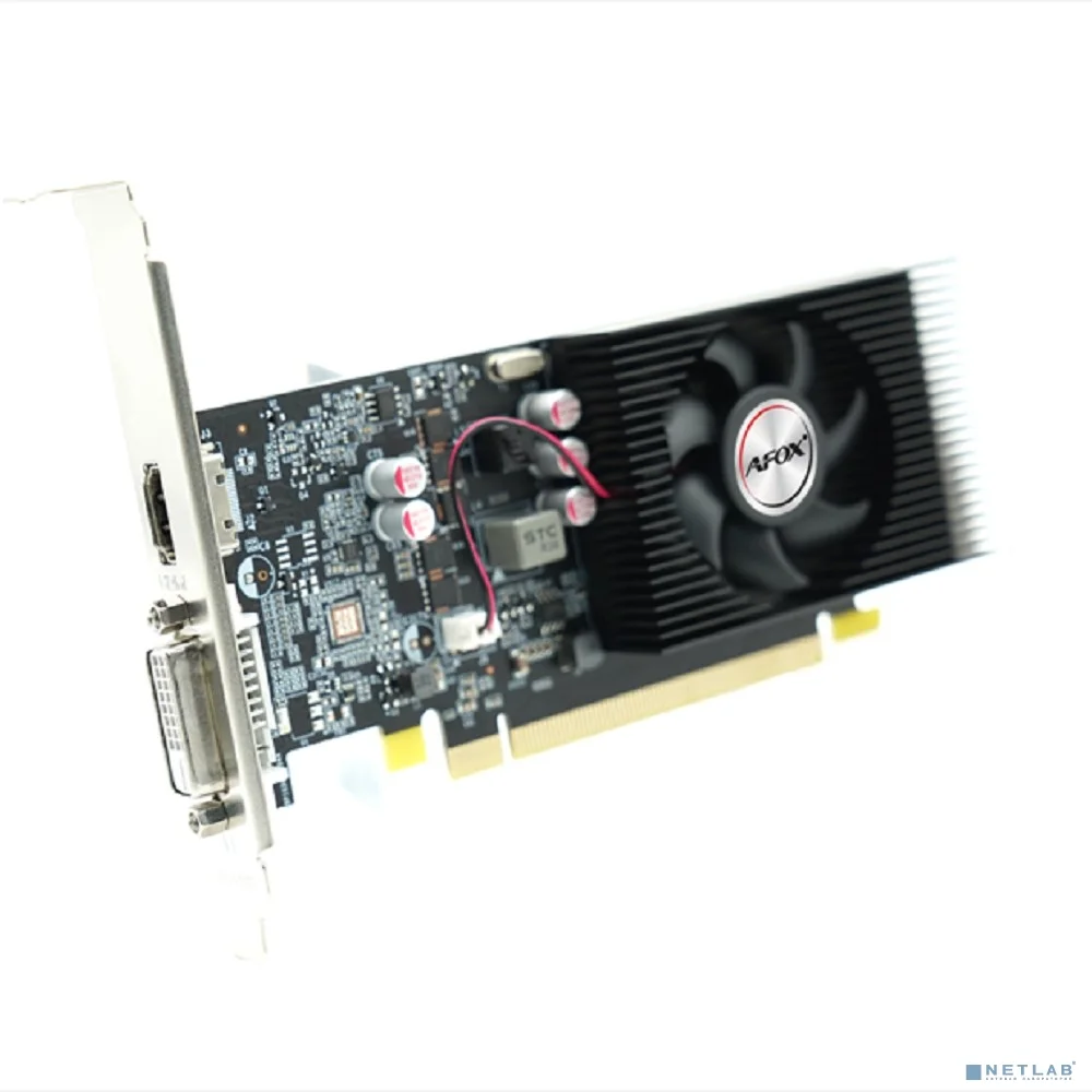 Видеокарта AFOX GT1030 4Gb 64bit DDR4 DVI/HDMI 1FAN (AF1030-4096D4L5) RTL