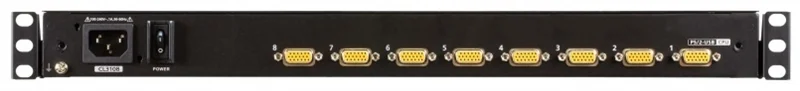 КВМ консоль ATEN 18.5" 8-Port PS/2-USB VGA Single Rail WideScreen LCD KVM Switch 2