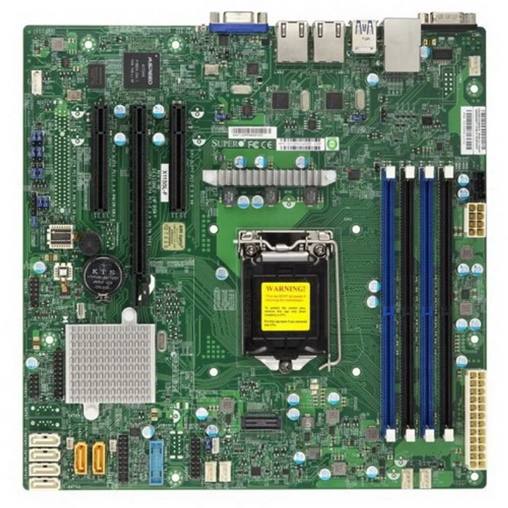 Материнская плата SuperMicro MBD-X11SSL-O RTL Micro-ATX LGA 1151 64GB Unbuffered ECC UDIMM 6xSATA3 6xUSB2.0 5xUSB3.0 VGA 1xPCI-E3.0x8(in x16 slot) 1xPCI-E3.0x8 1xPCI-E3.0x4 (in x8 slot)