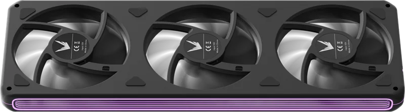 Вентилятор для корпуса Formula V Line AIR FUSION 3 BK REVERSE, 360x120x28mm, ARBG 3pin + PWM 4pin, 500-1800 RPM, 37.83 DBA MAX, HYDRO BEARING