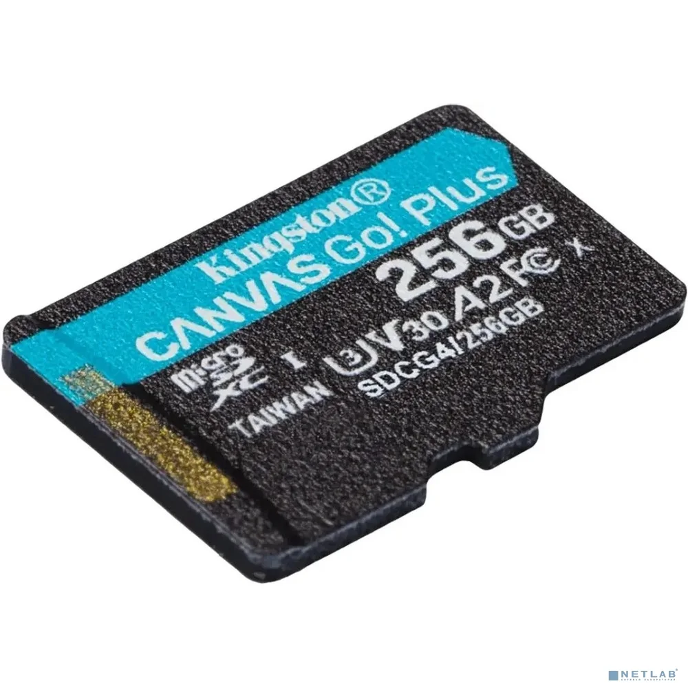 Micro SecureDigital 256GB Kingston SDCG4/256GBSP Canvas Go! Plus V10 A2 w/o adapter