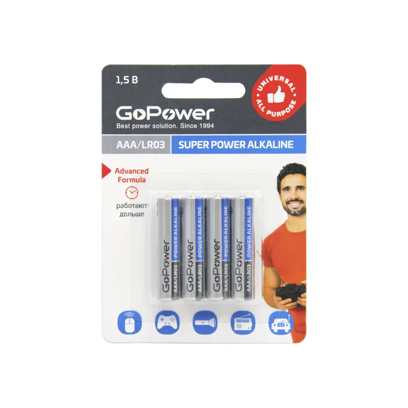 Батарейка GoPower LR03 AAA (00-00015602)
