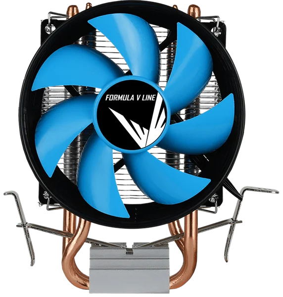 Кулер для процессора Formula V Line Verkho 2, 90mm FAN, 2 HEAT PIPES, 4-PIN PWM, 800-2000 RPM, 15-25DBA, HYDRO BEARING, LGA1700/1200/115x/775, AM5/AM4/AM3+/AM3/AM2+/AM2/FM2/FM1