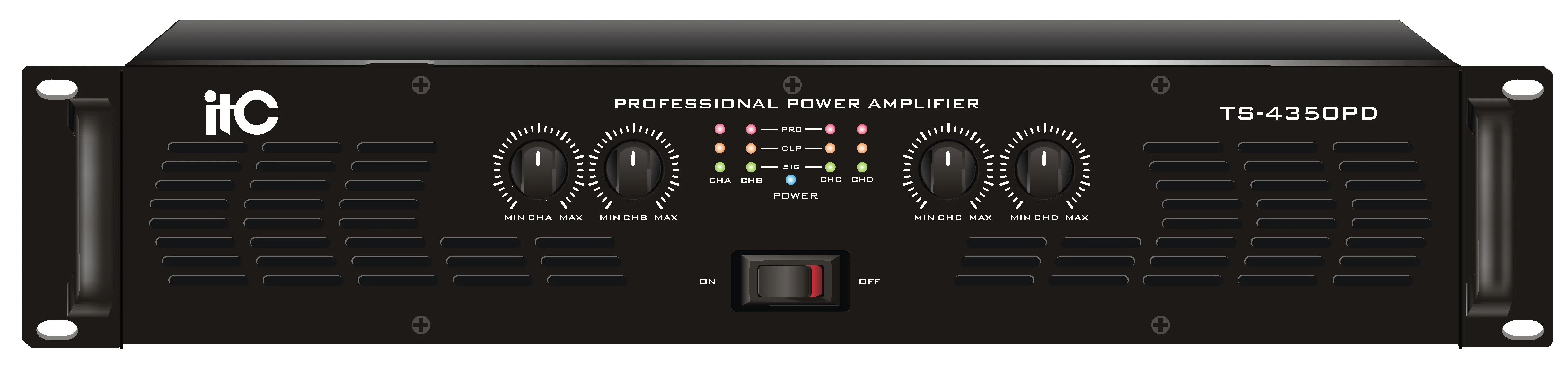 ITC TS-4200PD 4-канальный усилитель 4х120W / 8 Ом, 4х200W / 4 Ом 2