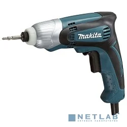 Makita TD0100 Шуруповерт уд,230Вт,0-3200у\м,6-ти гран 6.35,100Нм,0.96кг,кор,M5-M14,бита Philips