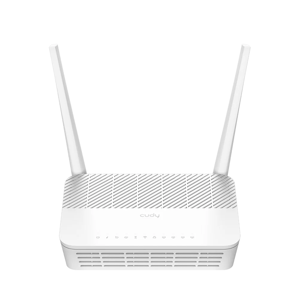 Маршрутизатор CUDY Bad Pack AC1200 Wi-Fi GPON Router AC1200 Wireless Dual Band Gigabit xPON Router, Realtek chipset, GPON/EPON, 867Mbps at 5GHz + 300Mbps at 2.4GHz, 802.11ac/a/b/g/n, 1 PON Port, 4 Gigabit RJ45 port, Power ON/OFF Button,WPS Button,WiFi Button, Reset button,TR069/TR098/TR111/TR181, EasyMesh,