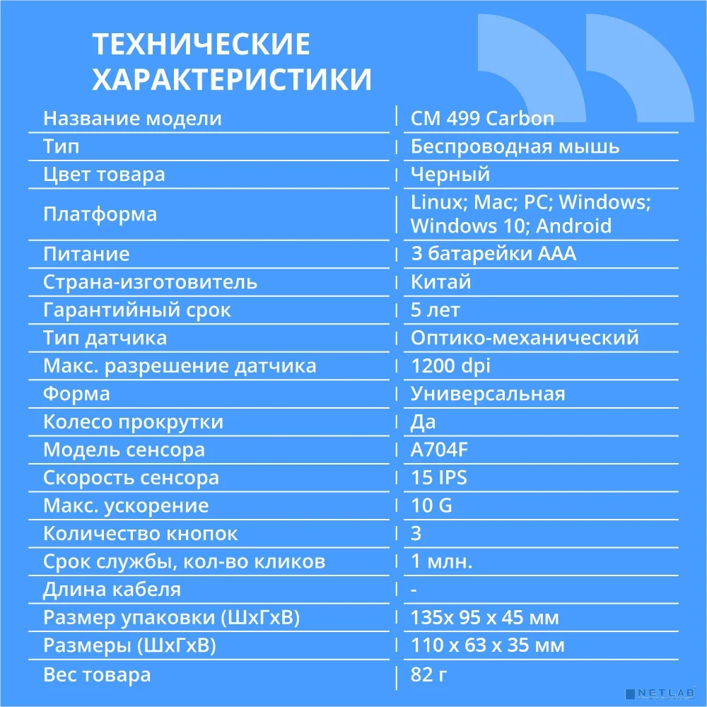 Повреждение упаковки CBR CM 499 Carbon, Мышь беспроводная
