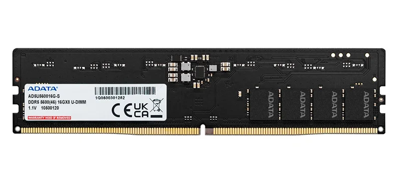 Оперативная память ADATA DDR5 DIMM 16GB 5600MHz 1*16GB 46-45-45 SINGLE TRAY