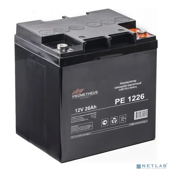 Prometheus Energy РЕ1226 (12V 26Ah) аккумулятор свинцово-кислотный