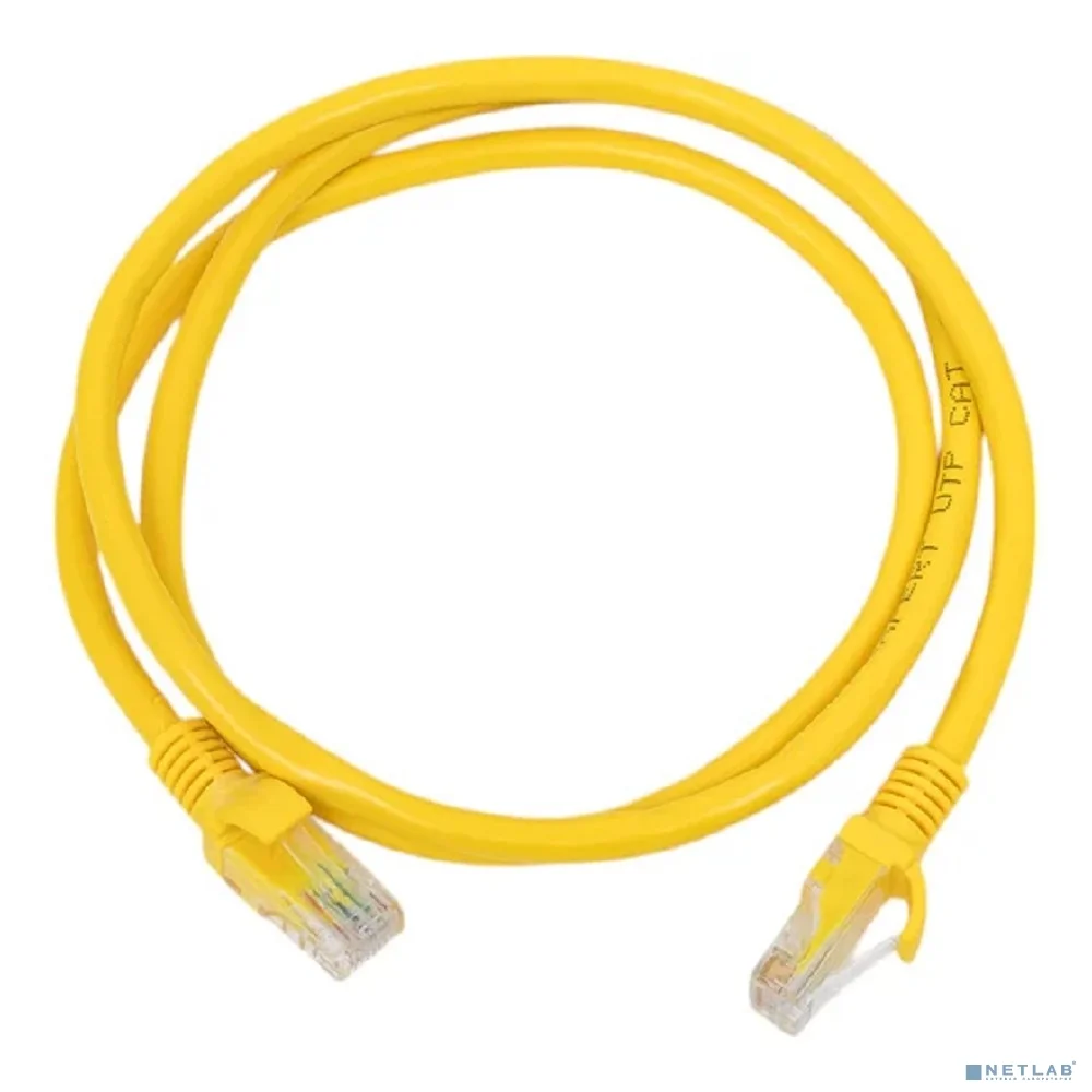 Cablexpert Патч-корд UTP PP6U-1M/Y кат.6, 1м, литой, многожильный (желтый)
