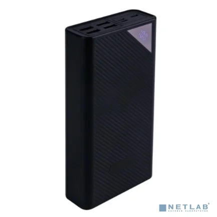 Мобильный аккумулятор Digma DGP-30000-4U 30000mAh QC 4.0 PD 22.5W 3A 4xUSB-A/USB-C черный (DGP-30000-4U-B)