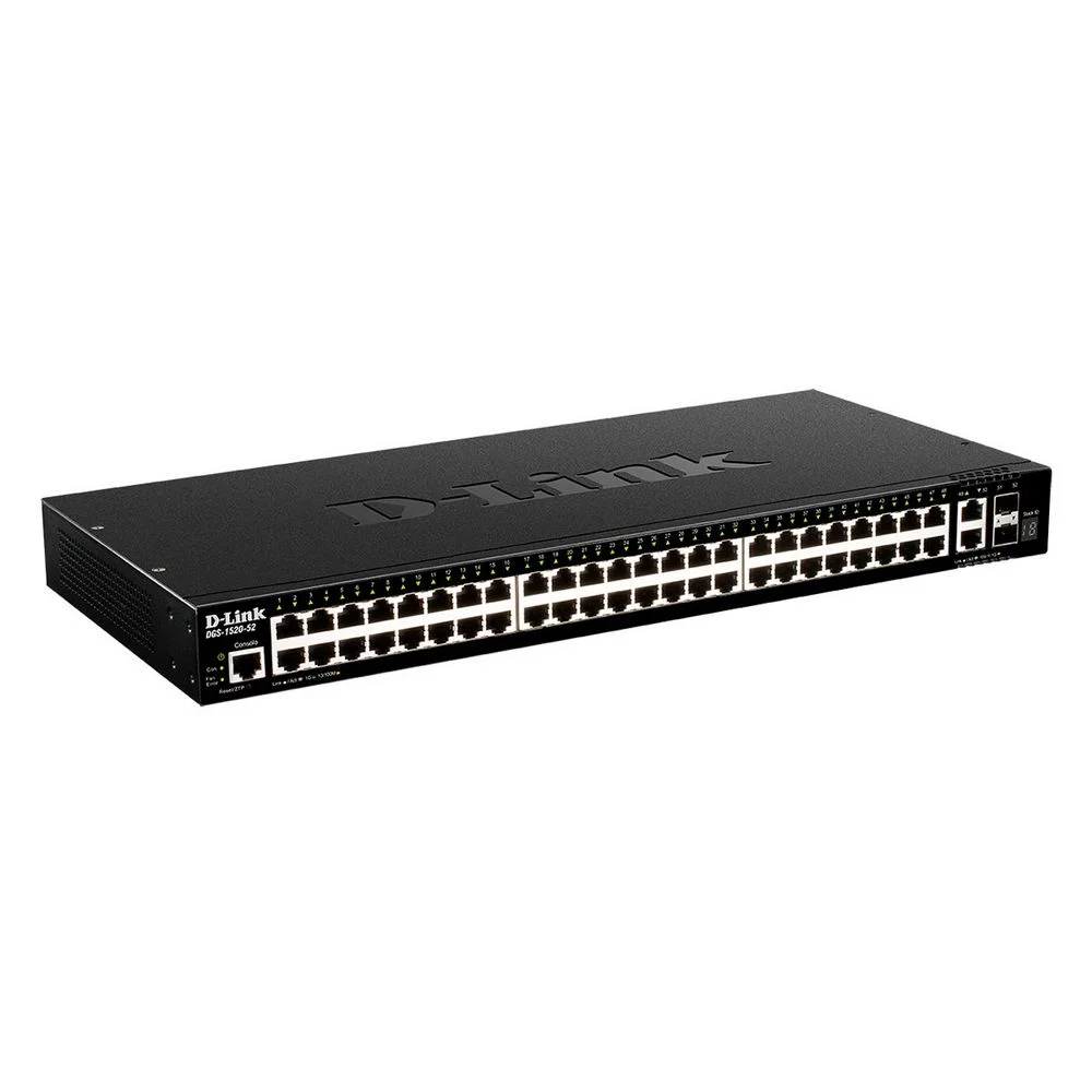 Коммутатор D-Link Bad Pack DGS-1520-52/A1A Управляемый L3 стекируемый коммутатор с 48 портами 10/100/1000Base-T, 10GBase-T и 2 портами 10GBase-X SFP+ (454783) {5} bp