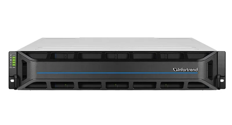 Система хранения данных Infortrend EonStor GS 3000 Gen3 2U/12bay Dual controller 4x12Gb/s SAS, 4x25GbE(SFP28)+4xhost board, 4x4GB,2x(PSU+Fan), 2x(SuperCap.+Flash), 12xbay and 1xRMkit (GS 3012R3-D)