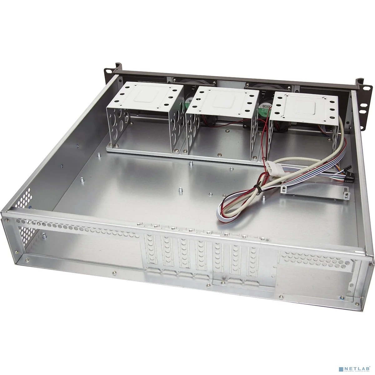 Exegate EX281968RUS Серверный корпус ExeGate Pro 2U420-06 <RM 19", высота 2U, глубина 420, БП 2U-500ADS, USB>