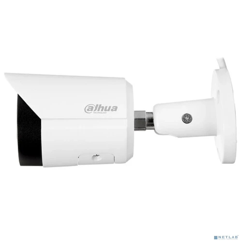 DAHUA DH-IPC-HFW2249SP-S-IL-0360B Уличная цилиндрическая IP-видеокамера SmartDualLight 2Мп, 1/2.8” CMOS, объектив 3.6мм, видеоаналитика, микрофон, ИК 30м, LED 30м, IP67, металл 3