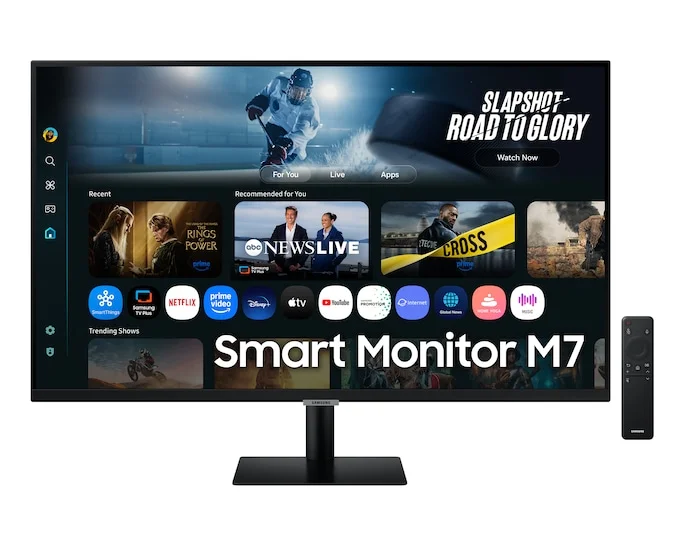 LCD Samsung 32" S32FM702UI черный {VA LED 3840x2160 60Hz 4ms 300cd 3000:1 8bit 16:9 178/178 2xHDMI USB-C 3xUSB 2x5W HDR10 WiFi Bluetooth Smart VESA}