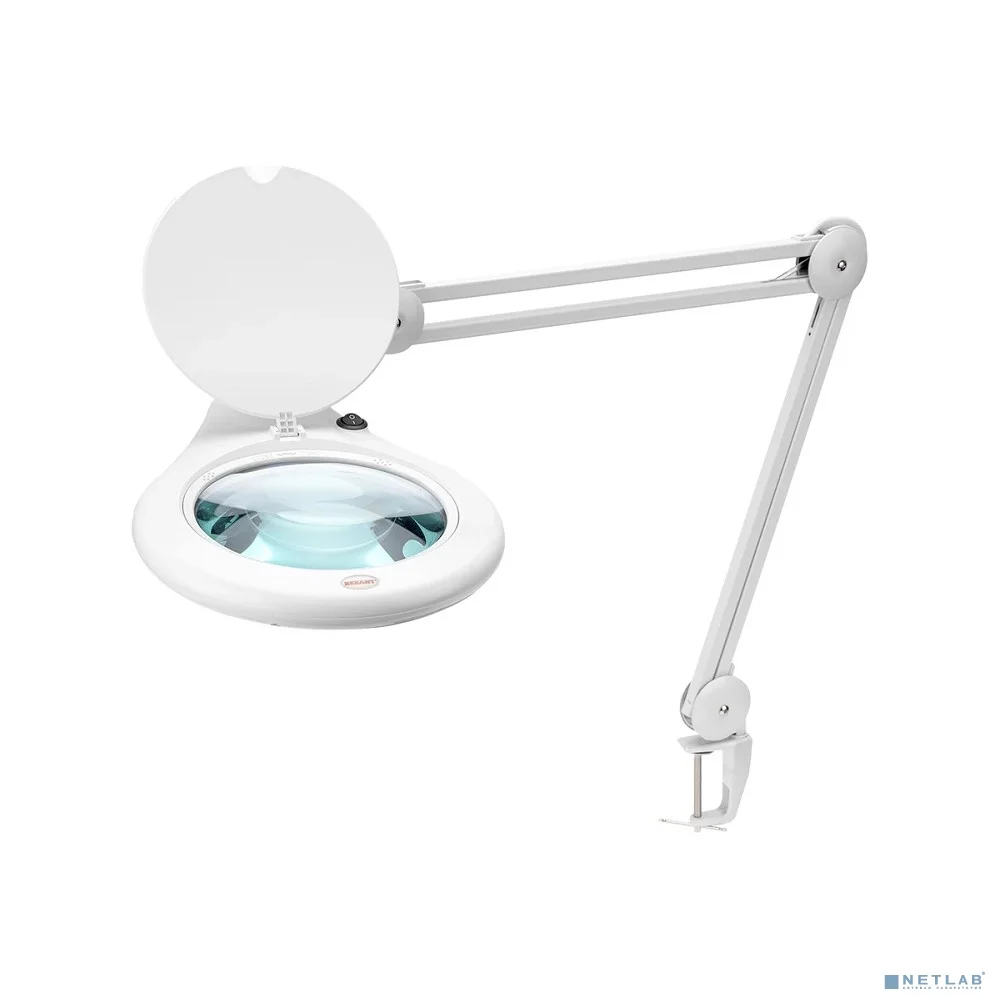 Rexant 31-0503 Лупа на струбцине , круглая, 5D, с подсветкой 108 LED, белая