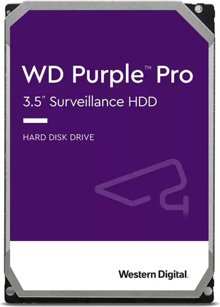 Жесткий диск Western Digital Purple Pro HDD 3.5" SATA 8Тb, 7200 rpm, 256MB buffer (DV&NVR + AI), WD8001PURP, 1 year