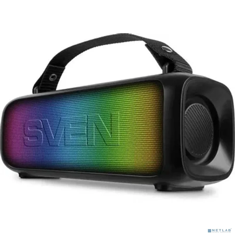SVEN PS-235, черный (12 Вт, TWS, Bluetooth, FM, USB, 1500мА*ч)
