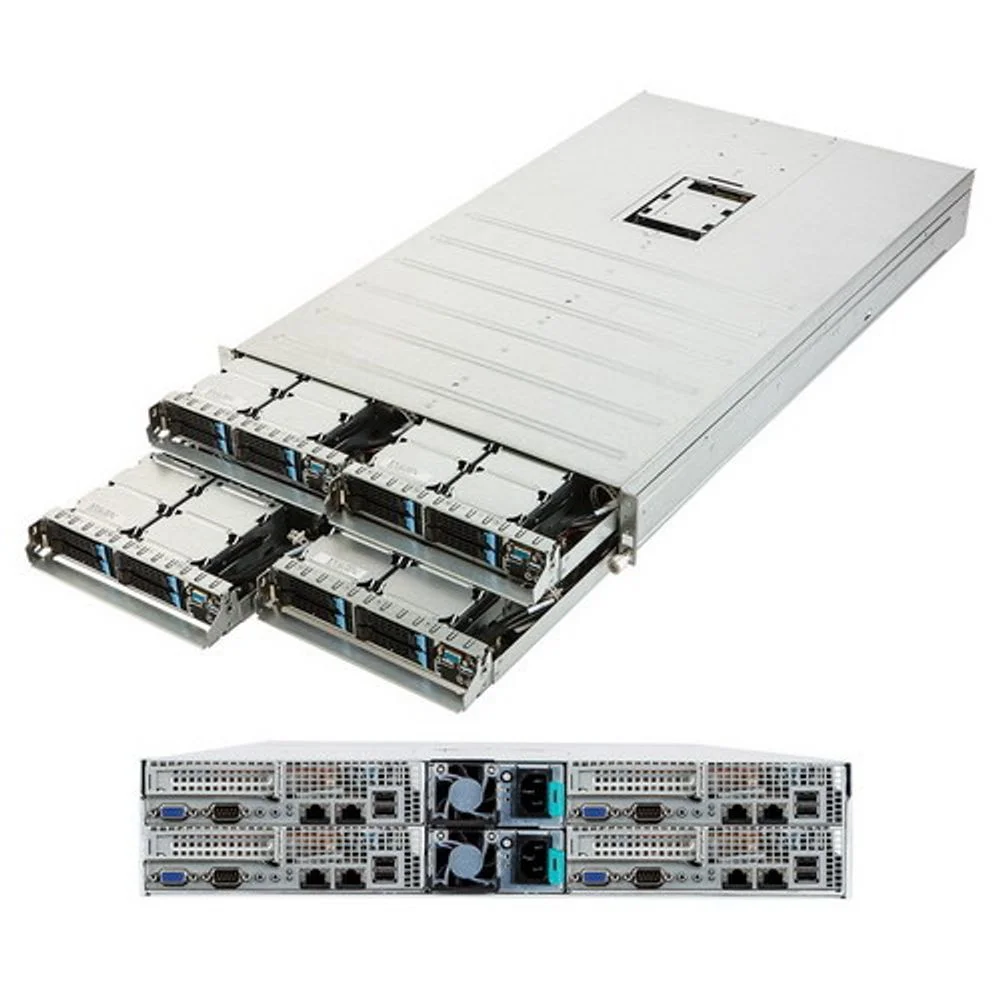 Платформа системного блока Gigabyte G210-H4G 2U - 4 GPU nodes Intel® Xeon E3-1200V3&V4 + GPU slot 16 x 2.5” hot-swappable HDD/SSD bays 3200W 80 PLUS Platinum level (96.2% efficicency) RPSU (1+1)